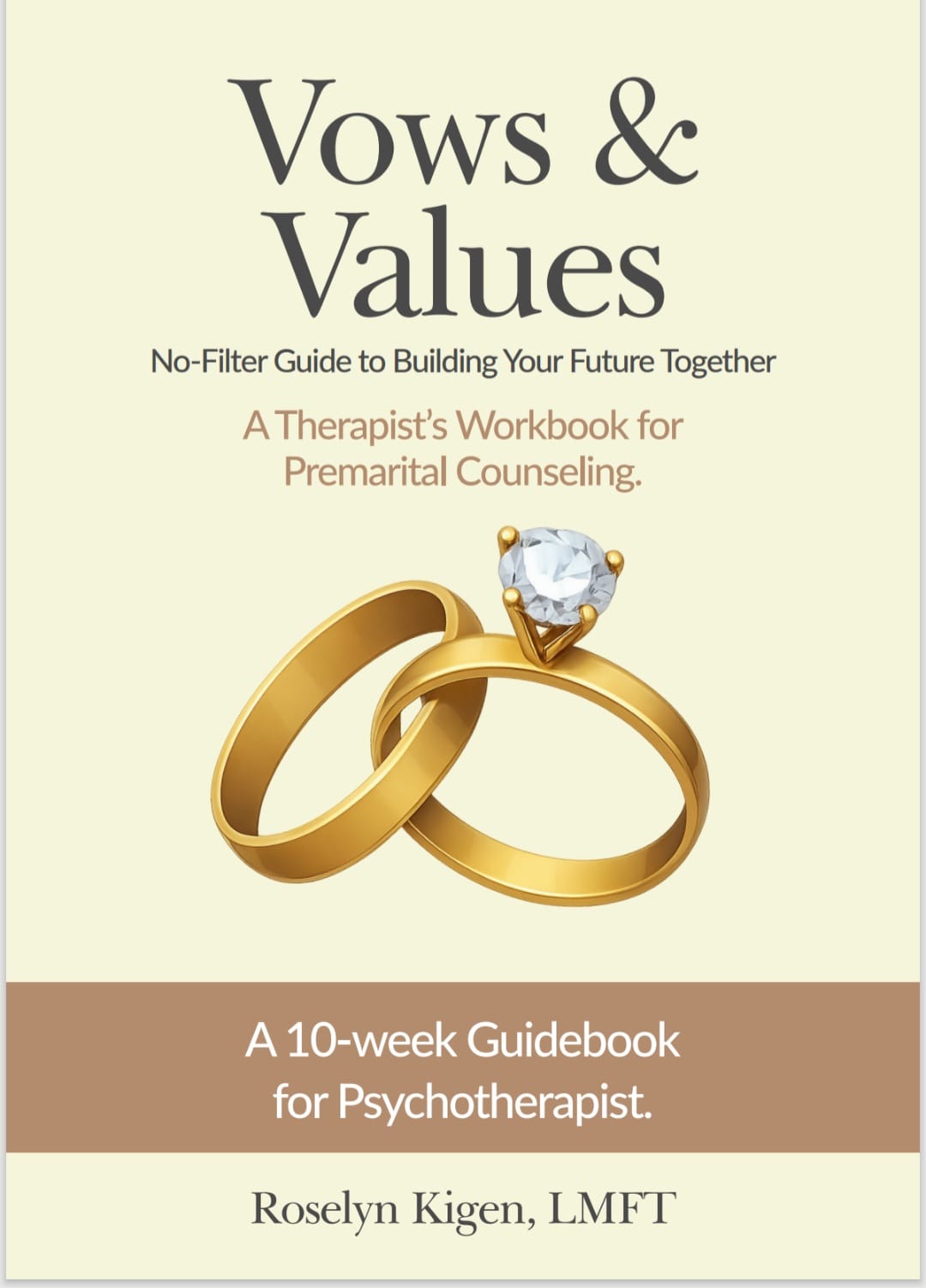 Vows & Values: A Therapist's Workbook for Premarital Counseling, book cover