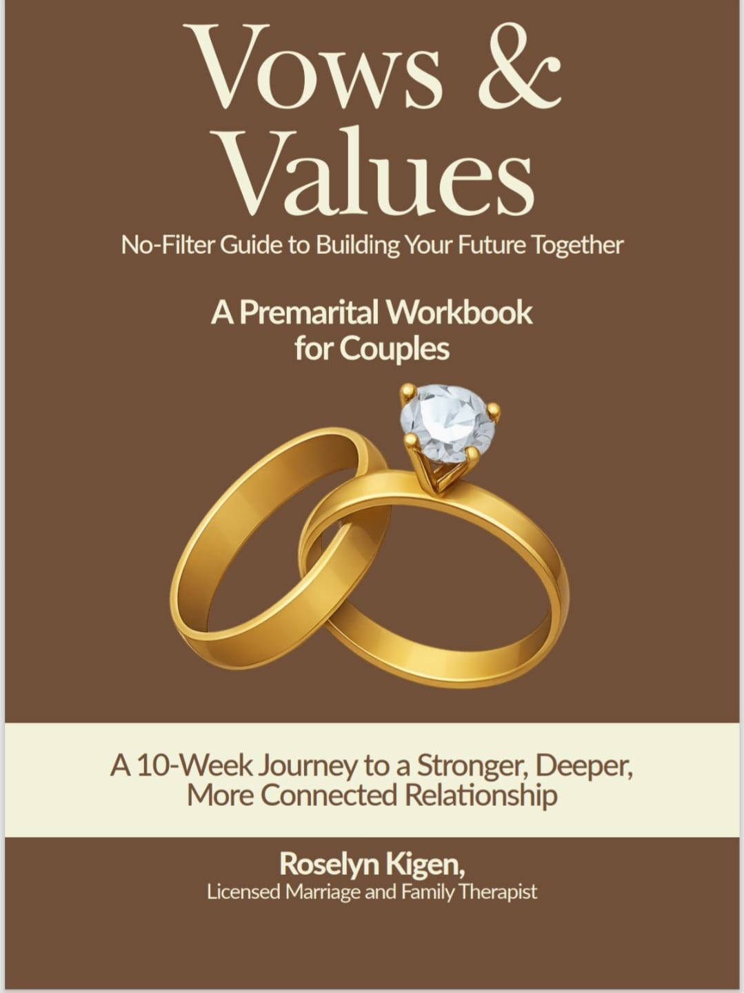 Vows & Values: A Premarital Workbook for Couples, book cover